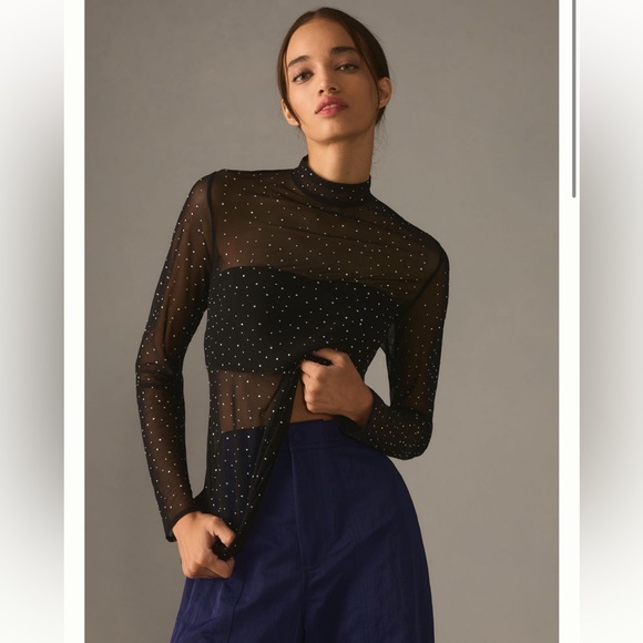 Eva Franco Tops - NWT Eva Franco Starlight Long-Sleeve Sheer‎ Tunic